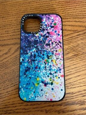 Casetify Color Splash iPhone 14 Case - Blue, Pink & Yellow Accent